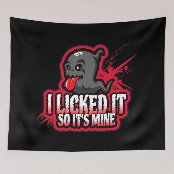 Item preview, Funny Ghost with red tongue  designed and sold by MyFreakyWorld.