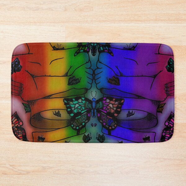Item preview, Rainbow Nervous Butterfly, abstract digital kaleidoscope butterfly art designed and sold by MayGreenAbgrall.
