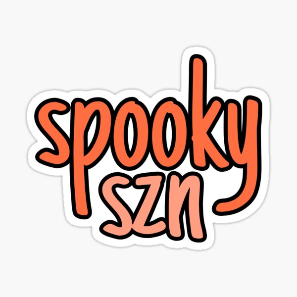 "spooky Szn" Sticker For Sale By Zazutoth | Redbubble