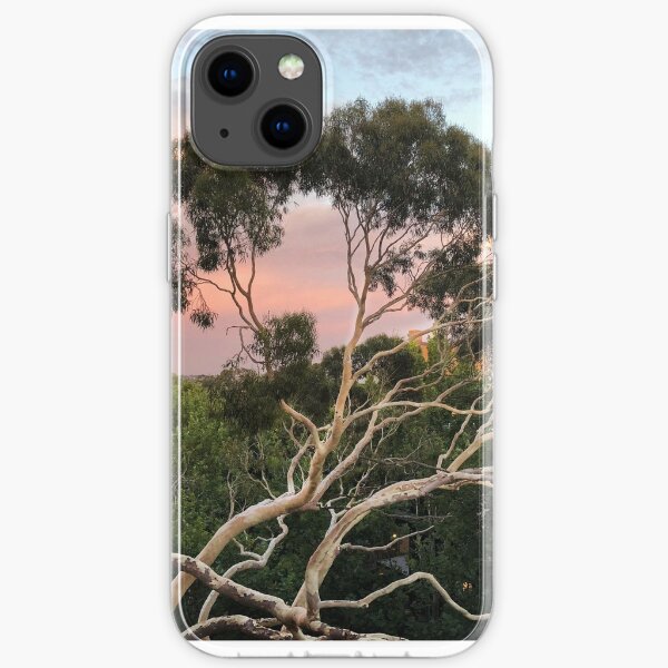 Pink Clouds and Ghost Gum iPhone Soft Case