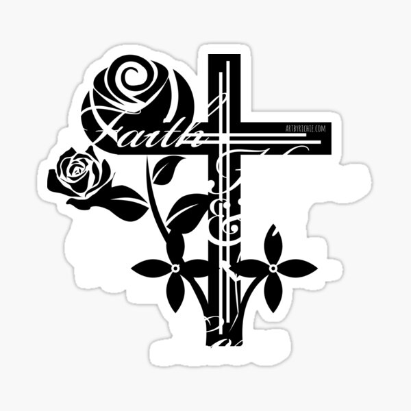 Faith hope and love Sticker