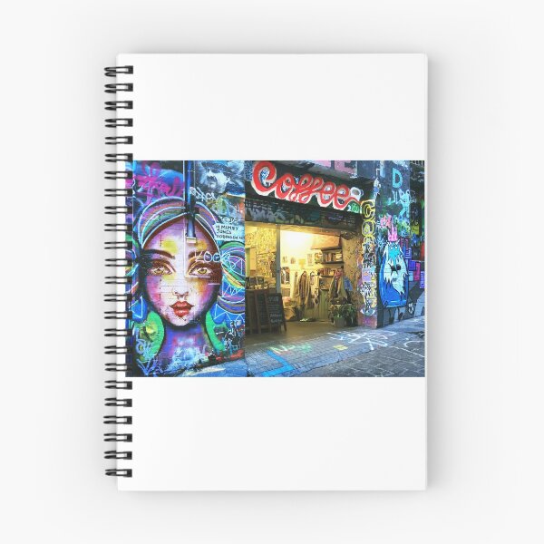 Item preview, Hosier Lane Coffee Shop designed and sold by Roz McQuillan Fine Art & Photography.