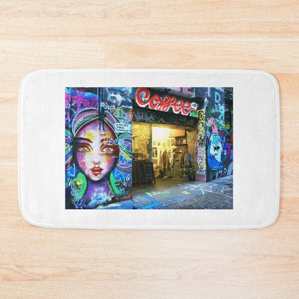 Item preview, Hosier Lane Coffee Shop designed and sold by Roz McQuillan Fine Art & Photography.
