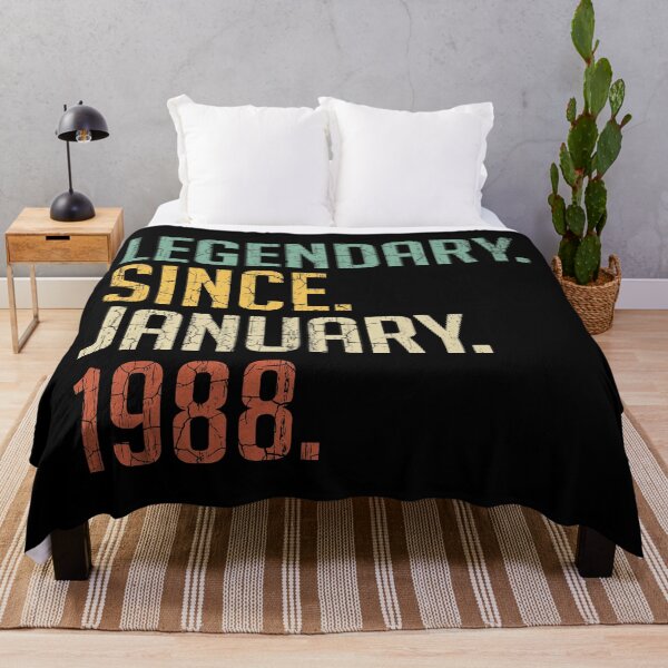 Item preview, Legendary Since January 1988 33rd Birthday Gift 33 Years Old Vintage January 1988 designed and sold by Takatv.