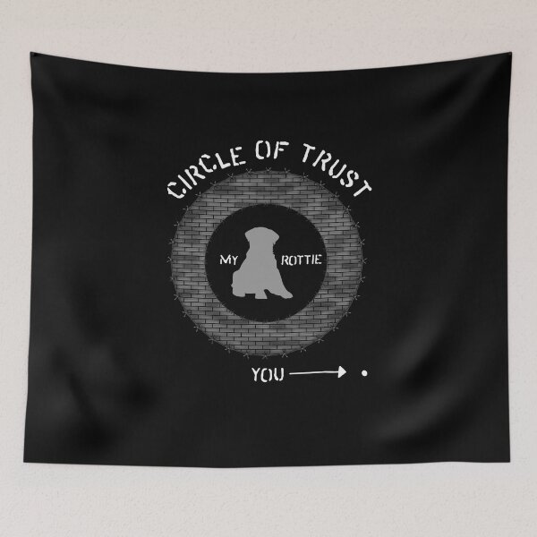 Item preview, Cool Rottweiler Circle of Trust Bricks and Barbwire Shirt designed and sold by Guarddogdrive.
