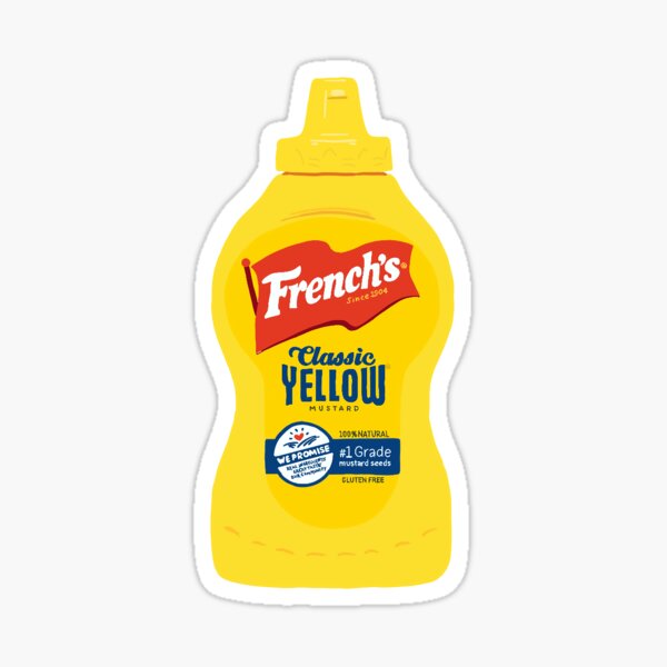 French's Yellow Mustard Sticker