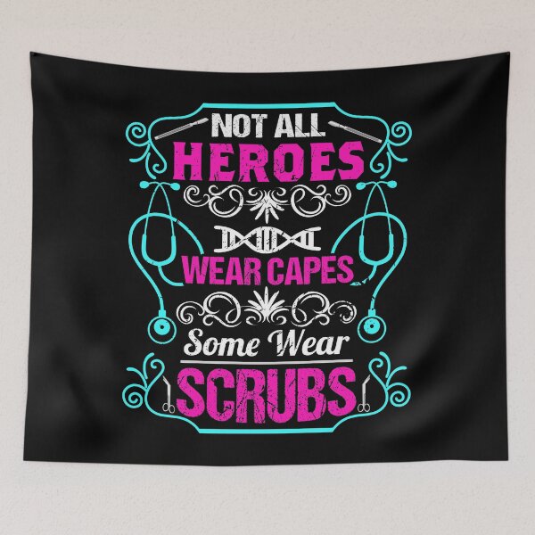 Item preview, Surgical Tech Some Heroes Wear Scrubs designed and sold by SawDawDesigns.