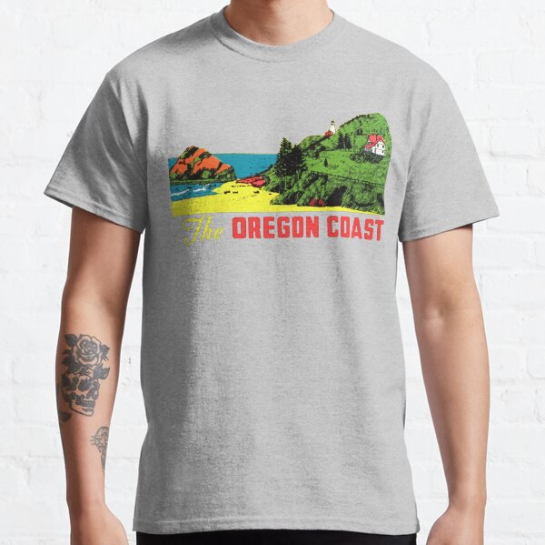Item preview, The Oregon Coast Vintage Travel Decal designed and sold by hilda74.