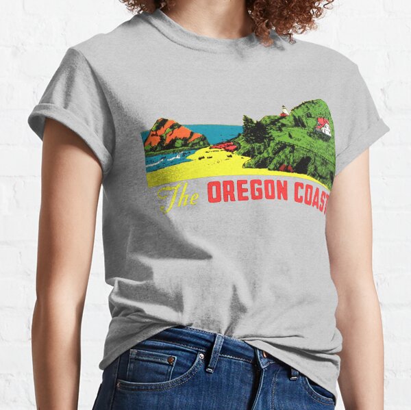 Item preview, The Oregon Coast Vintage Travel Decal designed and sold by hilda74.