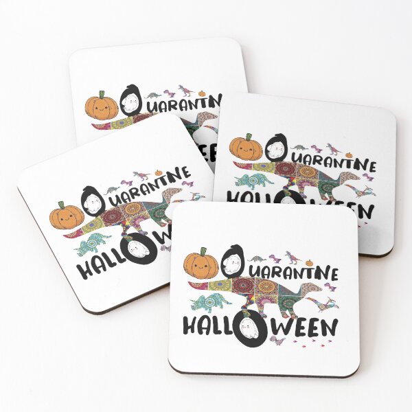 Item preview, Funny Quarantine Halloween Dinosaure T-Shirt designed and sold by hnini.