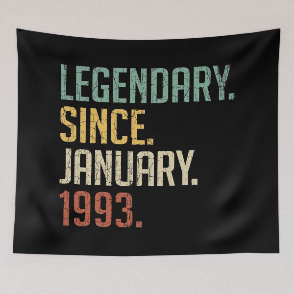 Item preview, Legendary Since January 1993 28th Birthday Gift 28 Years Old Vintage January 1993 designed and sold by Takatv.