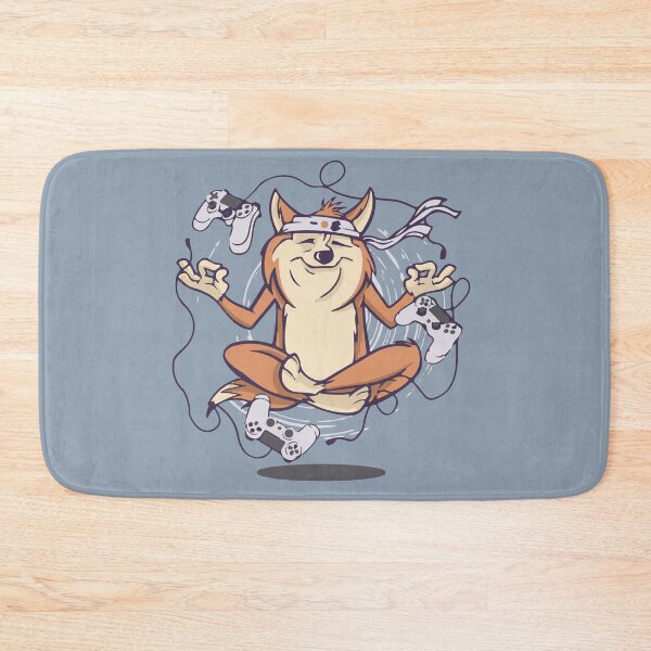 Item preview, Gamer dog meditating  designed and sold by Graphix-Space.