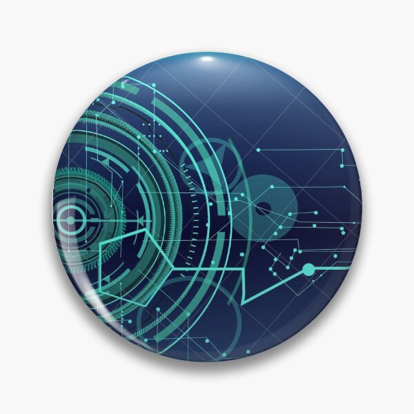 Item preview, Futuristic technology abstract blue design designed and sold by RaionKeiji.