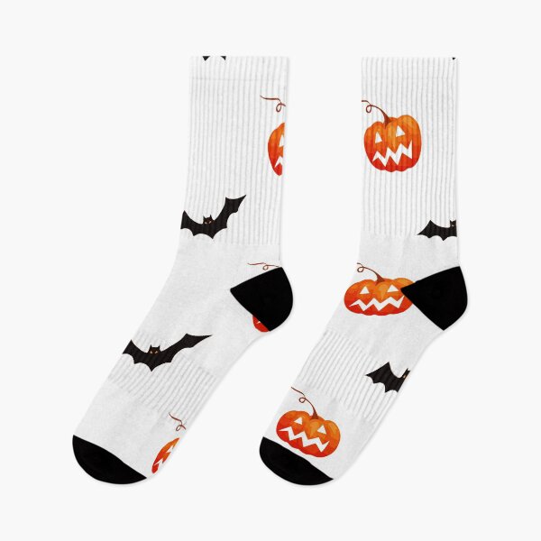 Item preview, Halloween Jack O lantern pumpkin and bat pattern designed and sold by RaionKeiji.