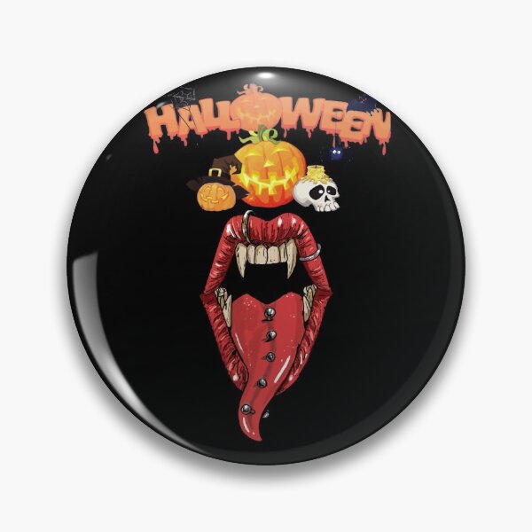 Item preview, Halloween creepy opened mouth with long tongue designed and sold by MyFreakyWorld.