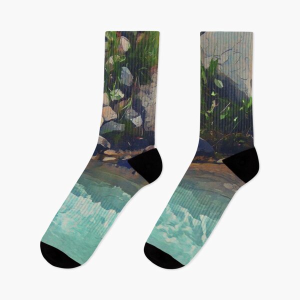Item preview, Rocky Shoreline Illustration designed and sold by tremendoustees.