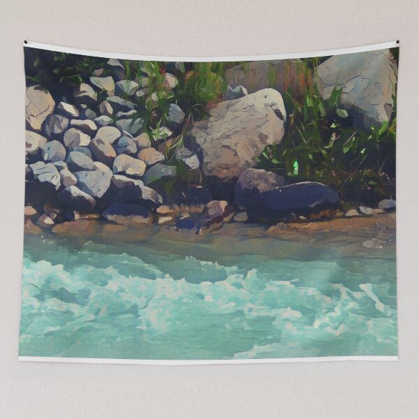 Item preview, Rocky Shoreline Illustration designed and sold by tremendoustees.