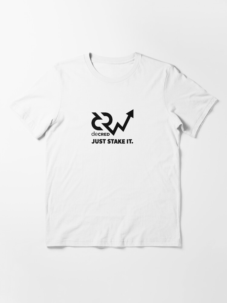 Alternate view of Decred just stake it v2 Essential T-Shirt