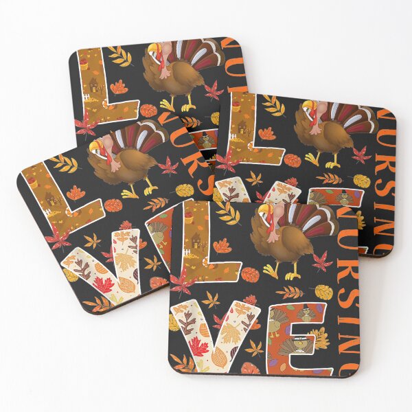 Item preview, LOVE Nursing Nurse Gifts Turkey Autumn Fall Thanksgiving designed and sold by tichtodhe.