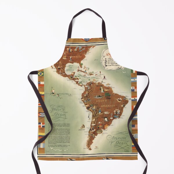 Item preview, 1948 Vintage Map, The Americas Served by American Republic Lines designed and sold by Gin Neko.