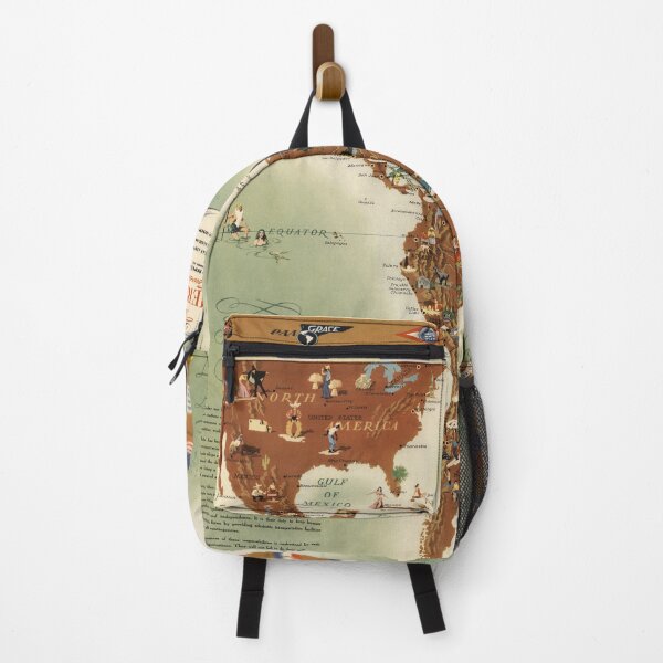 Item preview, 1948 Vintage Map, The Americas Served by American Republic Lines designed and sold by Gin Neko.