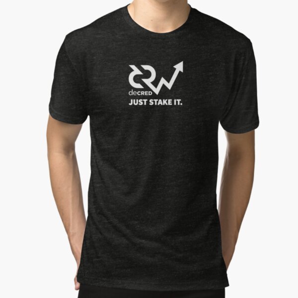 Decred just stake it v1 Tri-blend T-Shirt