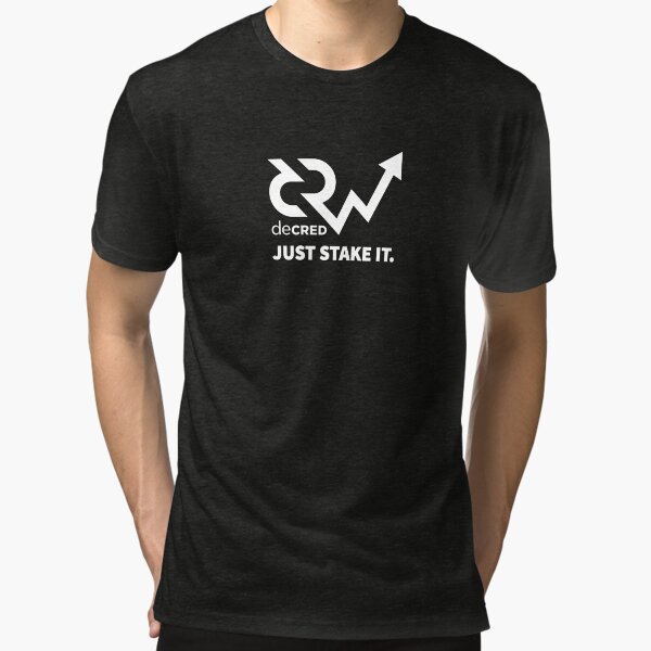 Decred just stake it v1 Tri-blend T-Shirt