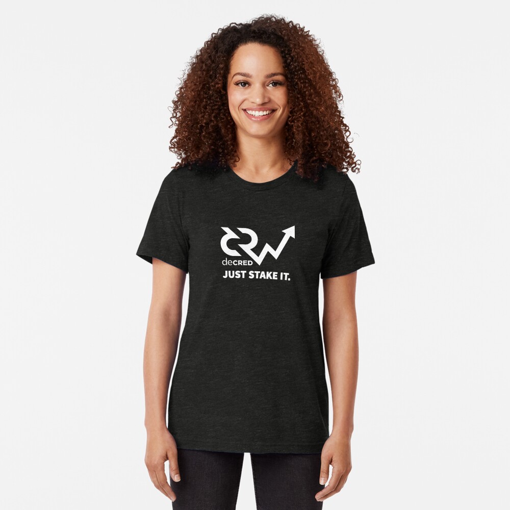 Decred just stake it v1 Tri-blend T-Shirt