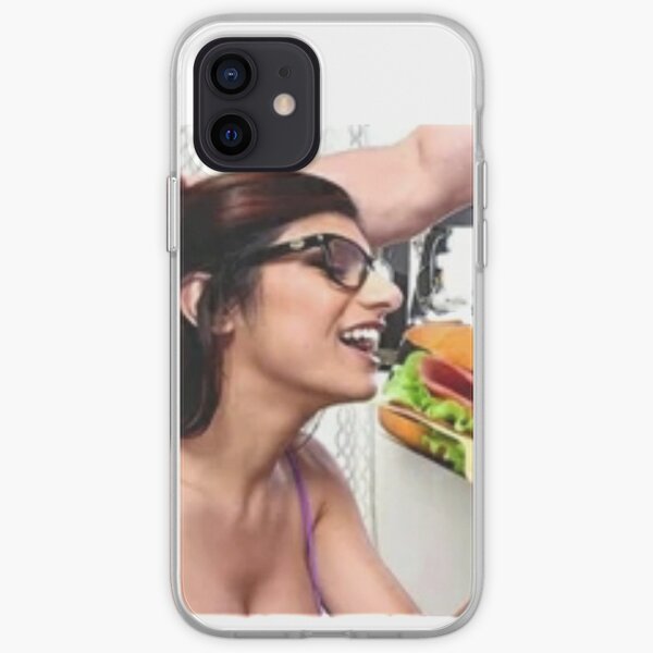 Mia Khalifa en train de déjeuner Coque souple iPhone