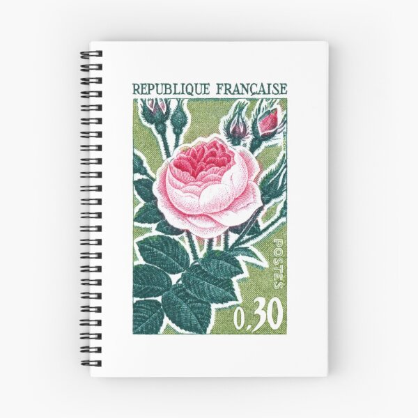 Item preview, 1962 FRANCE Old Rose Postage Stamp designed and sold by retrographics.