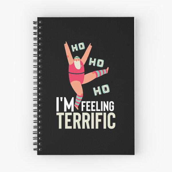Item preview, Sporting santa: Ho Ho Ho, I am feeling Terrific- Perfect Christmas gift for Gym  Lovers!! designed and sold by AmazingEcraft.