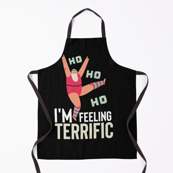 Item preview, Sporting santa: Ho Ho Ho, I am feeling Terrific- Perfect Christmas gift for Gym  Lovers!! designed and sold by AmazingEcraft.