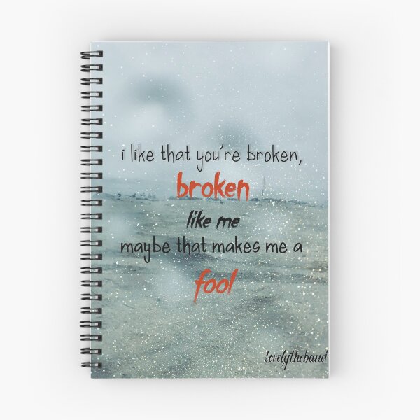 Item preview, "broken" Lyrics and Photography  designed and sold by SydrahLuna.