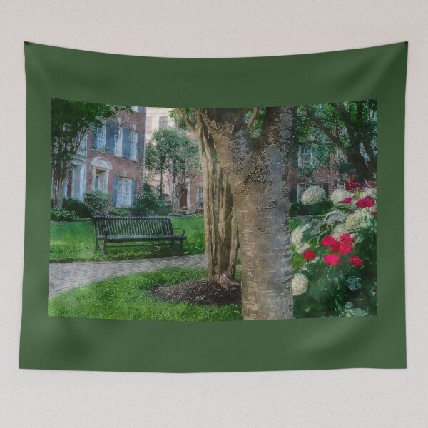 Item preview, Park Bench and Roses  designed and sold by Ollivrosa.