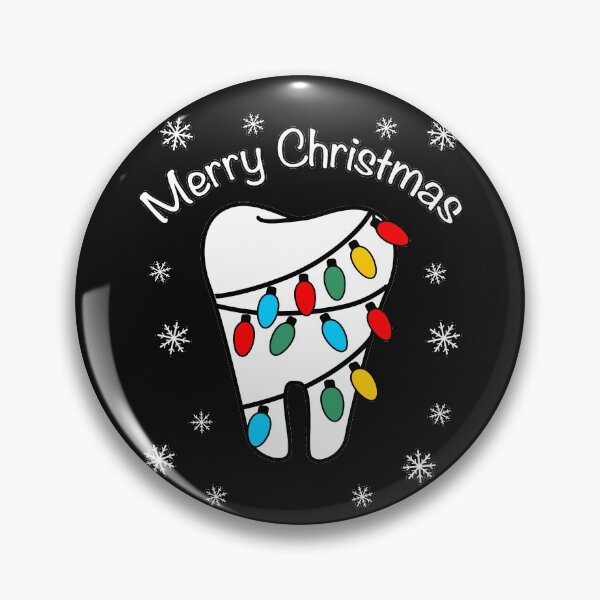 Item preview, Merry Christmas Tooth Wrapped With Lights Snowflakes Gifts designed and sold by pcreations.