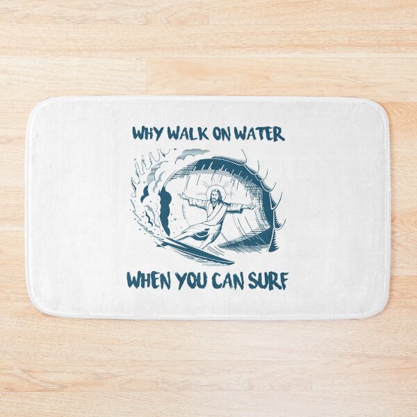 Item preview, Jesus Why walk on water when you can surf designed and sold by MelissasStanley.