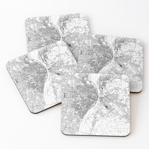 Item preview, St. Louis White Map designed and sold by multiplicitymap.