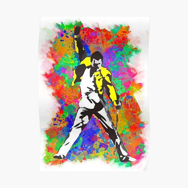 Multicolor freddie Poster