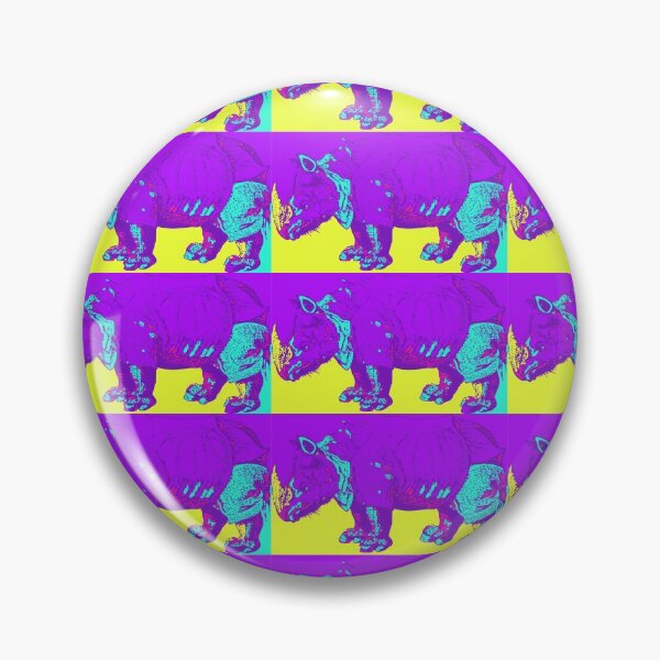Item preview, #RhinoArmour Pop Art YellowPurple designed and sold by StationarySquad.