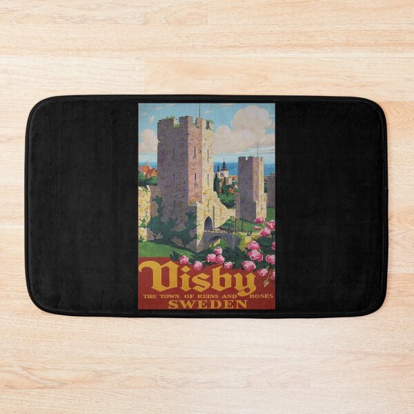 Item preview, Visby retro poster designed and sold by CorasPosters.