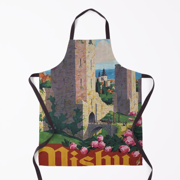 Item preview, Visby retro poster designed and sold by CorasPosters.