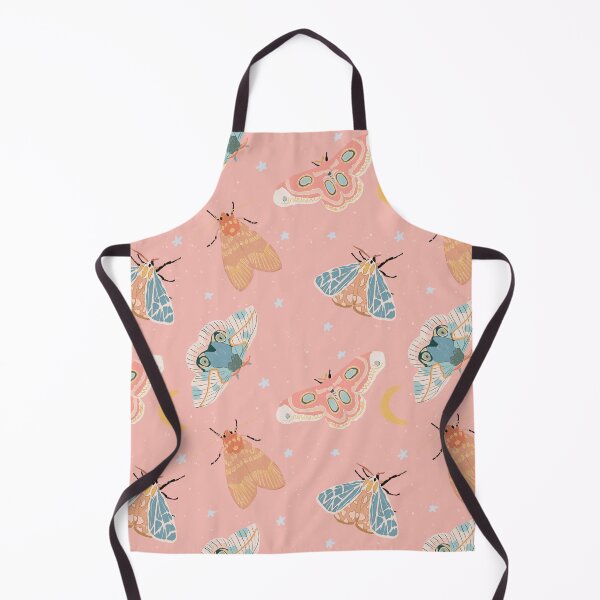 Item preview, Moths & Moons Pattern - Light Pink designed and sold by hellocando.