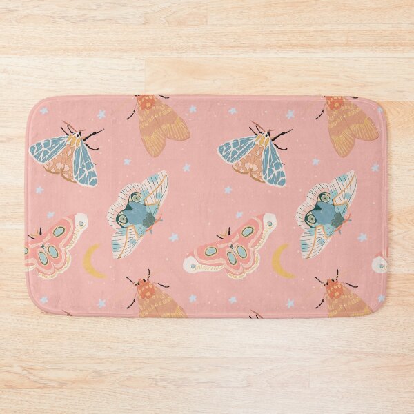 Item preview, Moths & Moons Pattern - Light Pink designed and sold by hellocando.