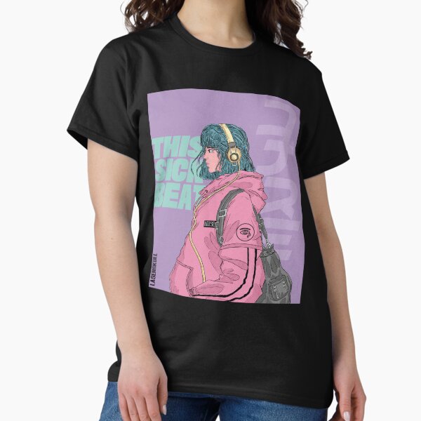 this sick beat ( anime girl listening music) Classic T-Shirt