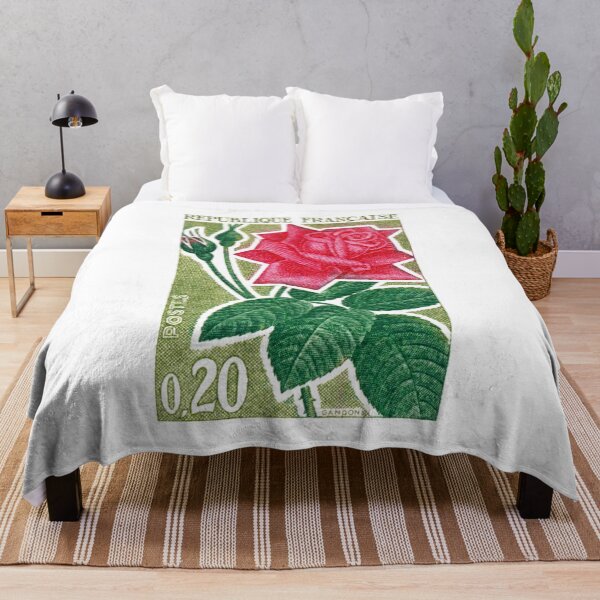 Item preview, 1962 FRANCE Modern Rose Postage Stamp designed and sold by retrographics.