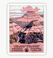 Vintage Grand Canyon National Park Arizona WPA Sticker