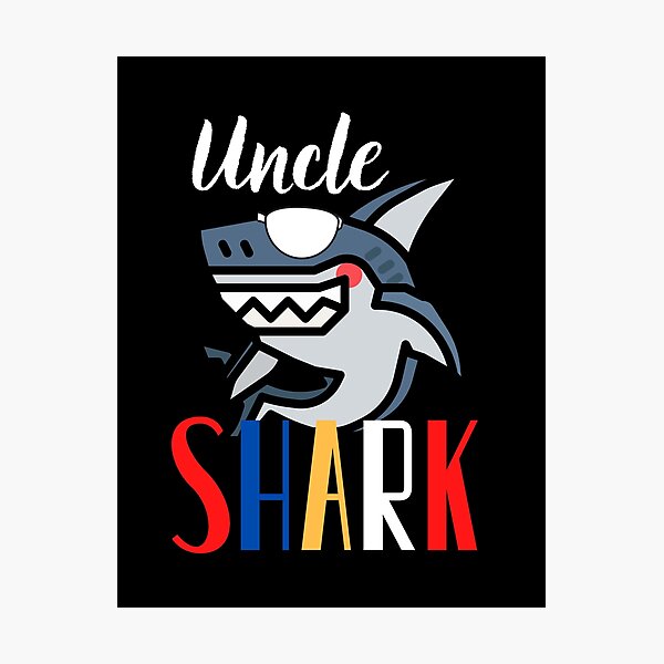 Item preview, Cool Uncle Shark With designed and sold by PX-clothing.