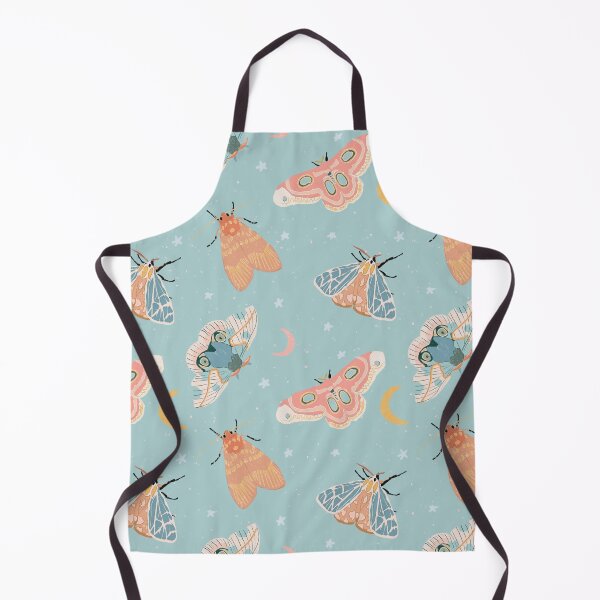 Item preview, Moths & Moons Pattern - Light Blue designed and sold by hellocando.