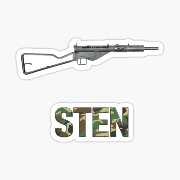 Sten MK II Submachine Gun Sticker