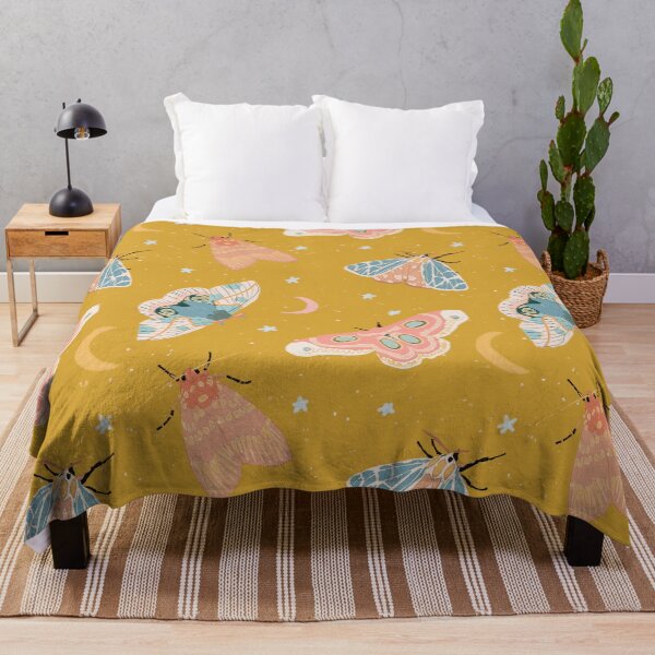 Item preview, Moths & Moons Pattern - Gold designed and sold by hellocando.